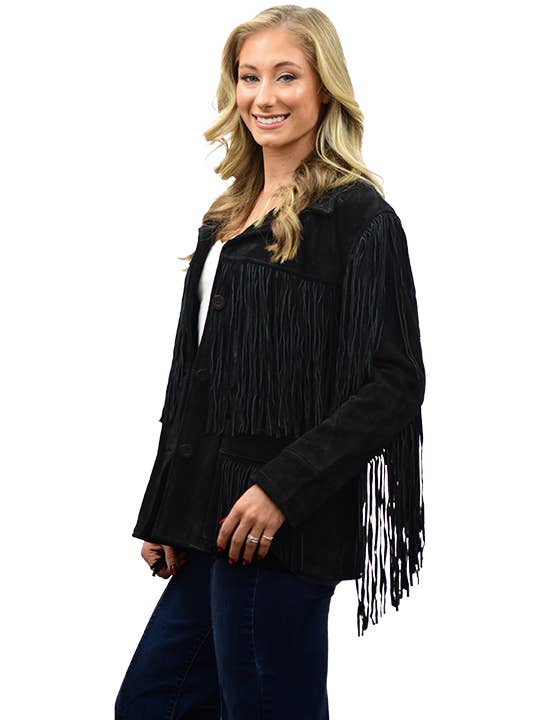 Liberty Wear Apparel - Wholesale Jacket - Women's - 9926 Ladies’ Suede Fringe Jacket