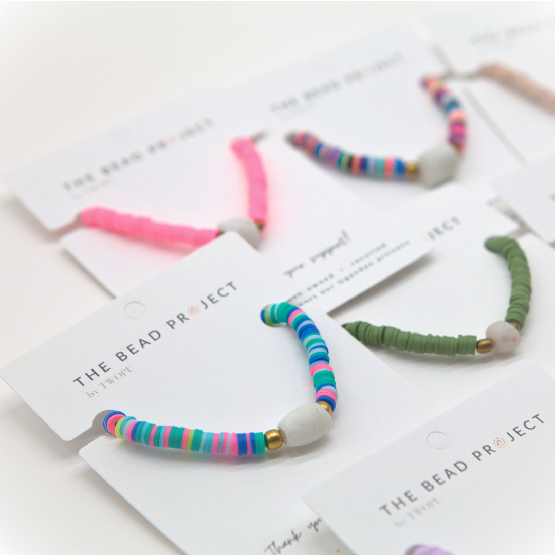 The Bead Project by TWOPU - Wholesale Beaded Bracelet - Vibe Bracelet | Heishi Beads & Recycled Glass Beads22