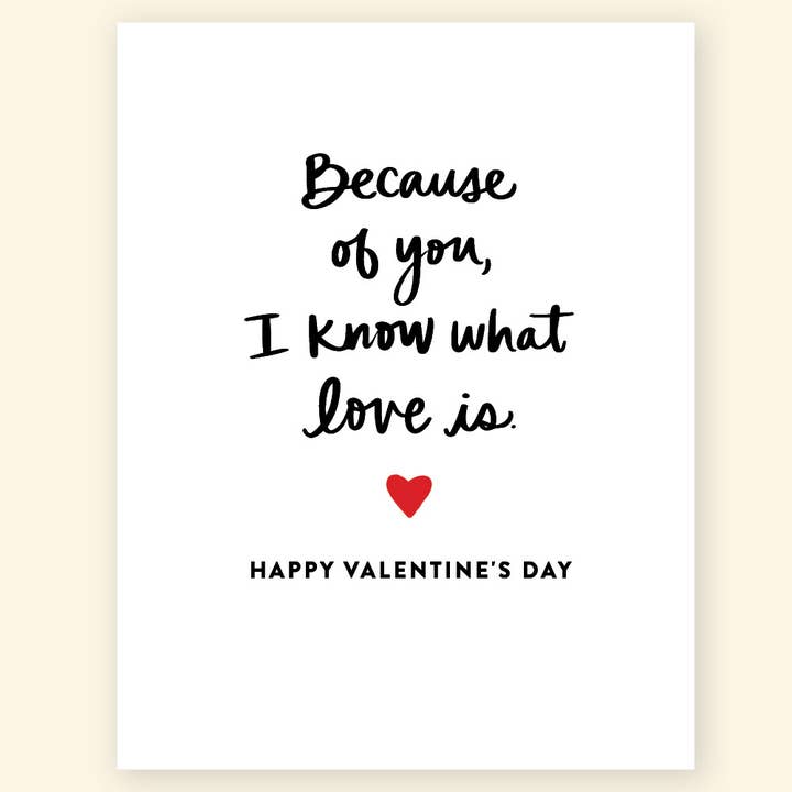 'Vanwege jou' Valentijnskaart voor wholesale door Studio G