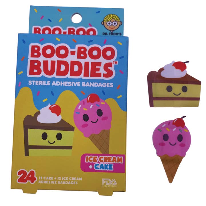 Boo Boo Buddies - Wholesale Bandaids/Bandages - 36 BOX PDQ DISPLAY - Each Box - 24 Pack | Fun, Waterproof, 9