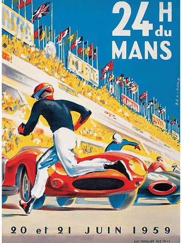 Le MANS motor racing Officiel 24 Heures du Mans 20 et 21 Juin 402 for wholesale by Clanna Cards