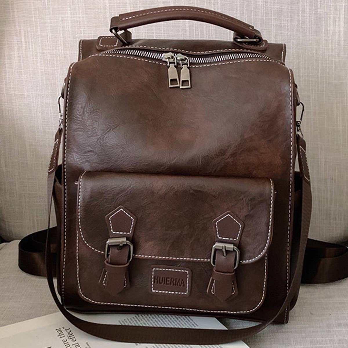 ACCITY - Wholesale Backpack - Women's - LEATHER BACKPACK RETRO FOR WOMEN CROSSBODY BAGS_CWAB07522