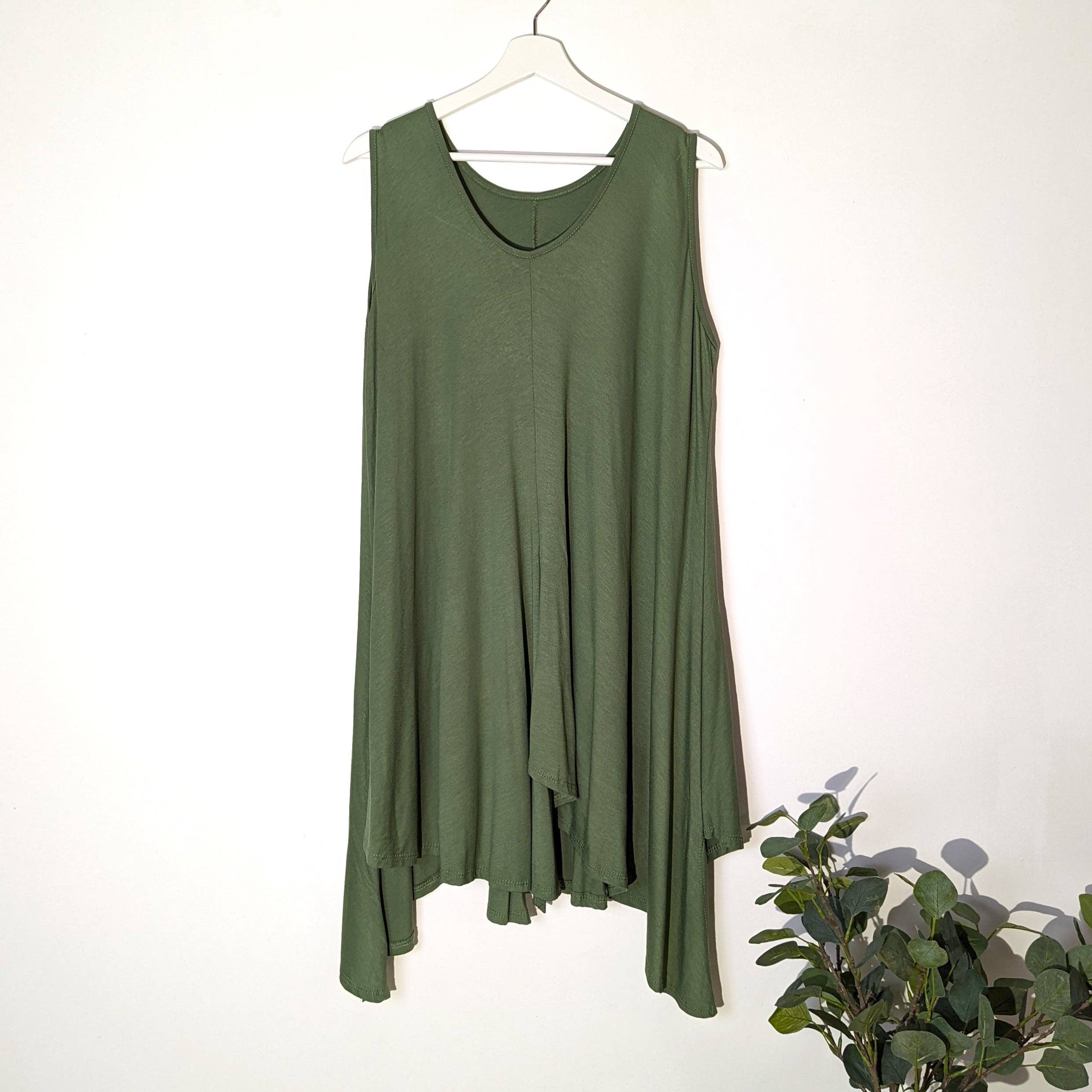 Tempest Designs - Wholesale Outerwear Vest - Women's - Roomy asymmetric hem layering long vest (L-XL)4