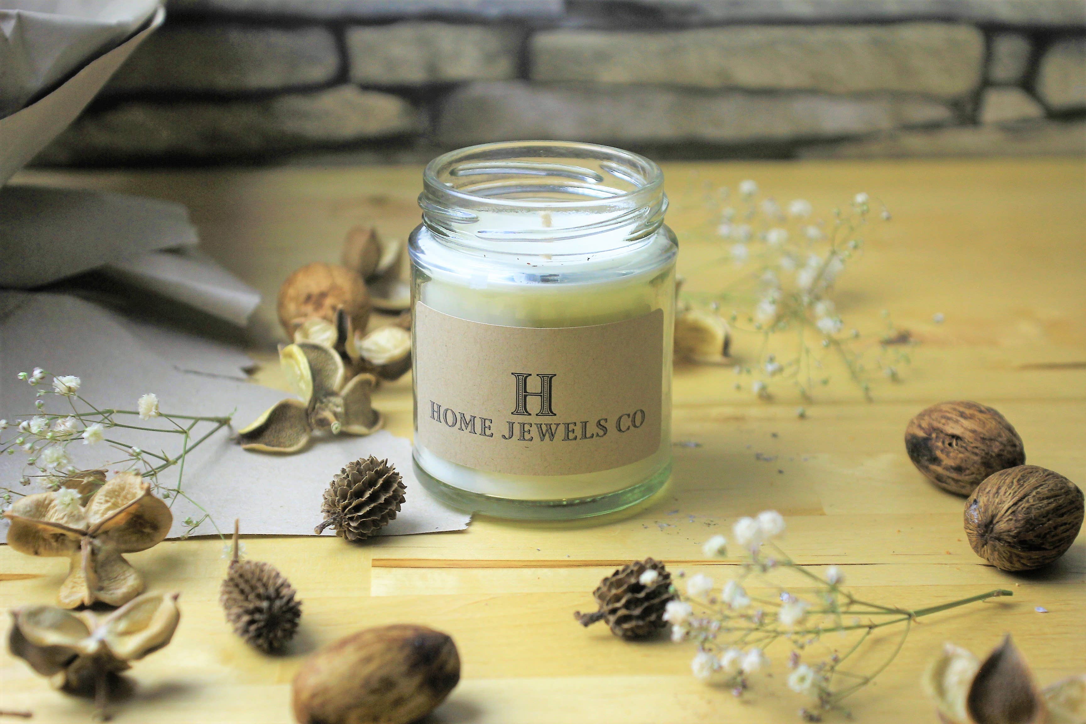 Home Jewels Co - Wholesale Jar/Filled Candle - Tobacco & Oak Scented Soy Candle - 8oz, 12oz, 16oz2