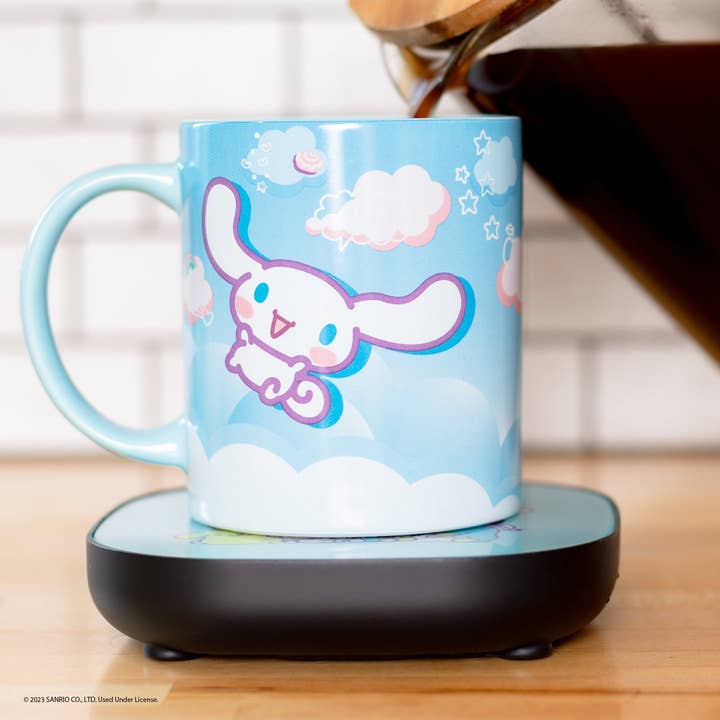 Uncanny Brands Hello Kitty and Friends Cinnamoroll Coffee Mug with Electric Mug Warmer for wholesale by Uncanny Brands