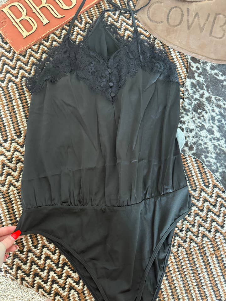 Black Lace Tank BodySuit for wholesale by Delanie Nicole