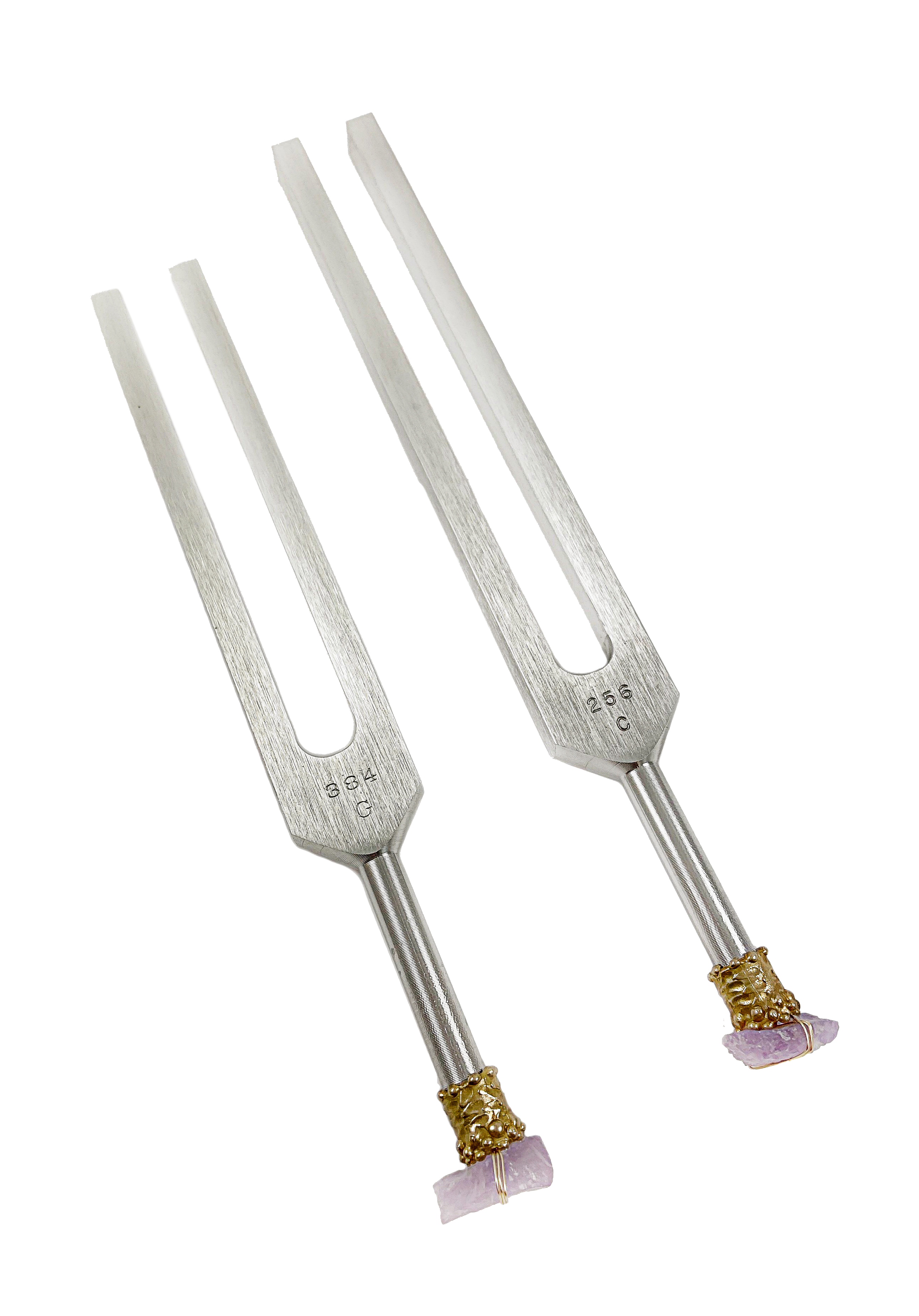 Ariana Ost – wholesale Meditation supplies – C & G Tuning Fork Set – Sound Healing with Crystal Base0