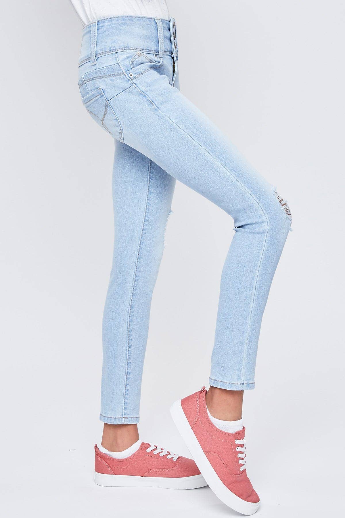 YMI - Venta al por mayor Vaqueros - Niños - Girls WannaBettaFit 3-Button Clean Hem Skinny -GP2377533