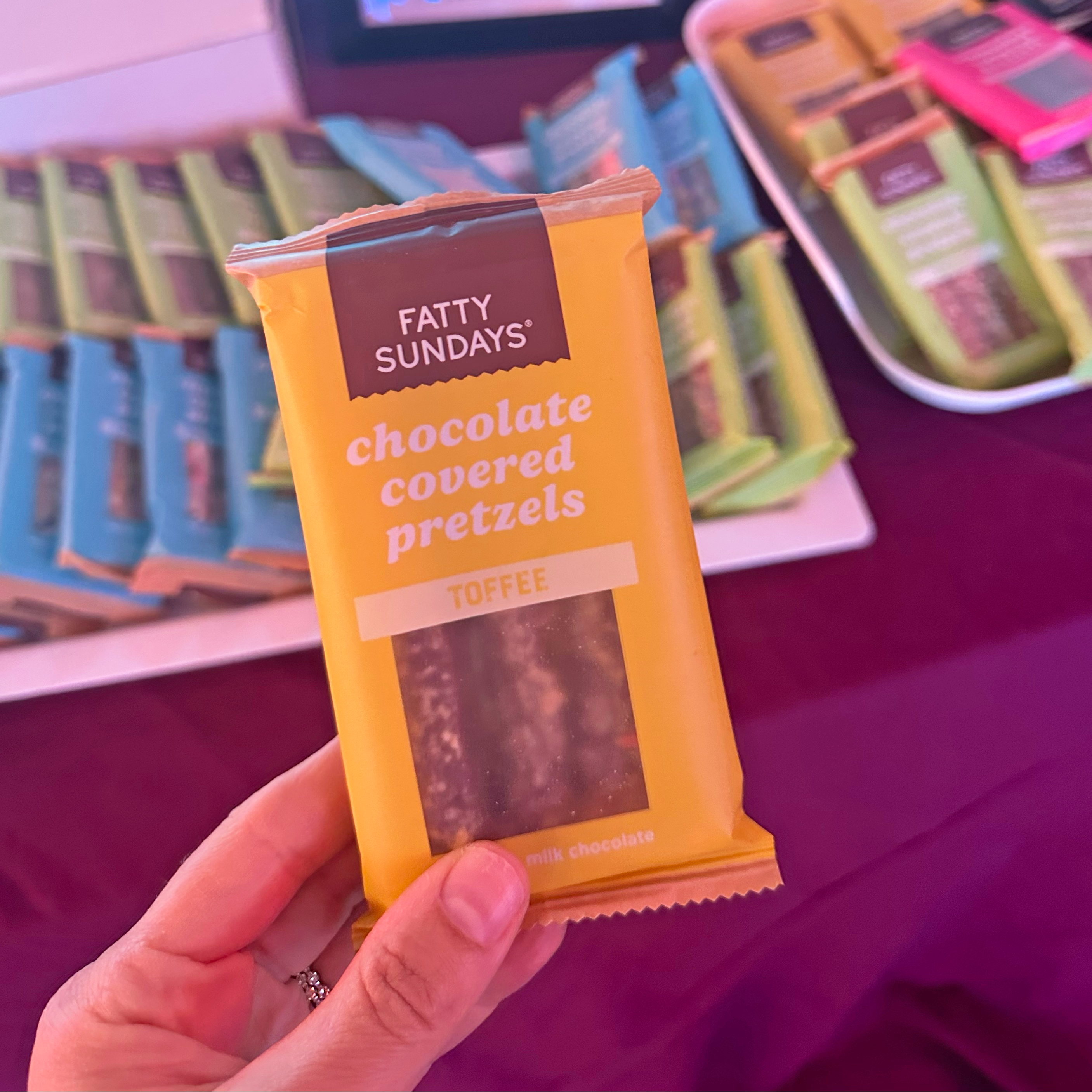 Fatty Sundays - Wholesale Chocolate Covered Sweets - Toffee Chocolate Covered Pretzels (3-pack)4