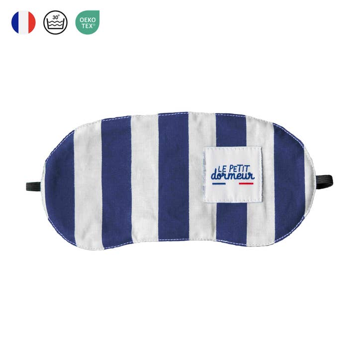 Maschera per dormire - A righe blu per la vendita all'ingrosso da parte di Le Petit Dormeur