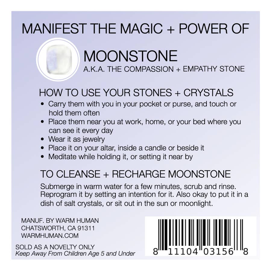 warm human - Wholesale Spiritual Stone/Crystal - MANIFEST THE MAGIC + POWER OF YOUR CRYSTAL MOONSTONE2