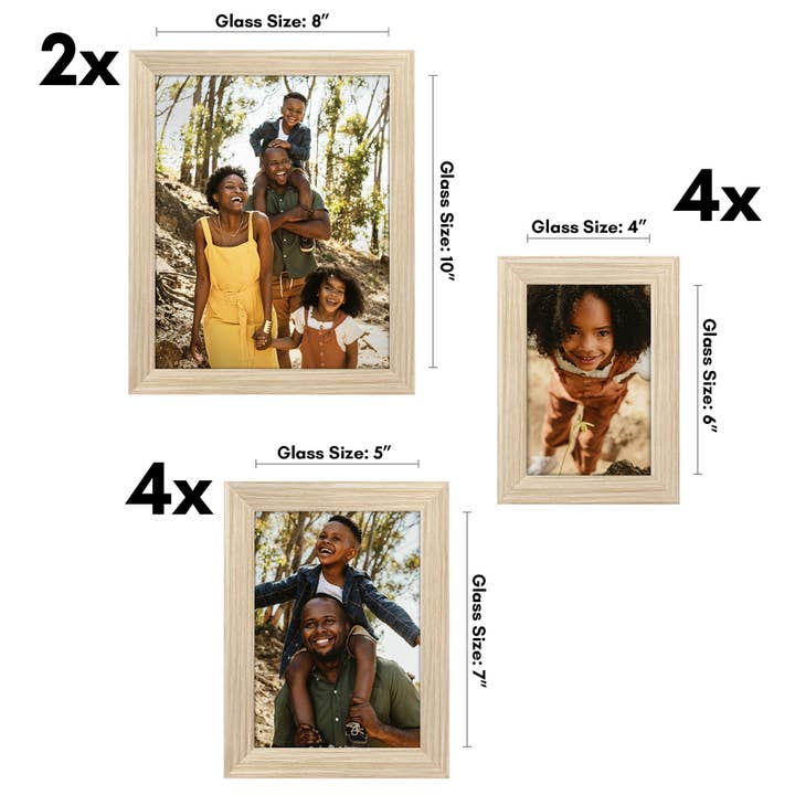 Americanflat - Wholesale Picture Frame - Americanflat 10 Piece Gallery Wall Frames 8x10 5x7 4x66