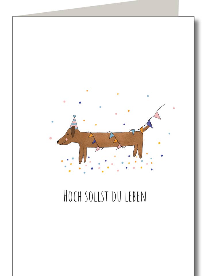 party dachshund for wholesale by KEITCARDS