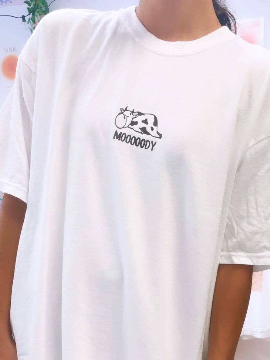 Sunshine Designs Boutique LLC - Wholesale Screen Printed T-Shirt - Women's - Comfort Colors Moody Cow T-Shirt0