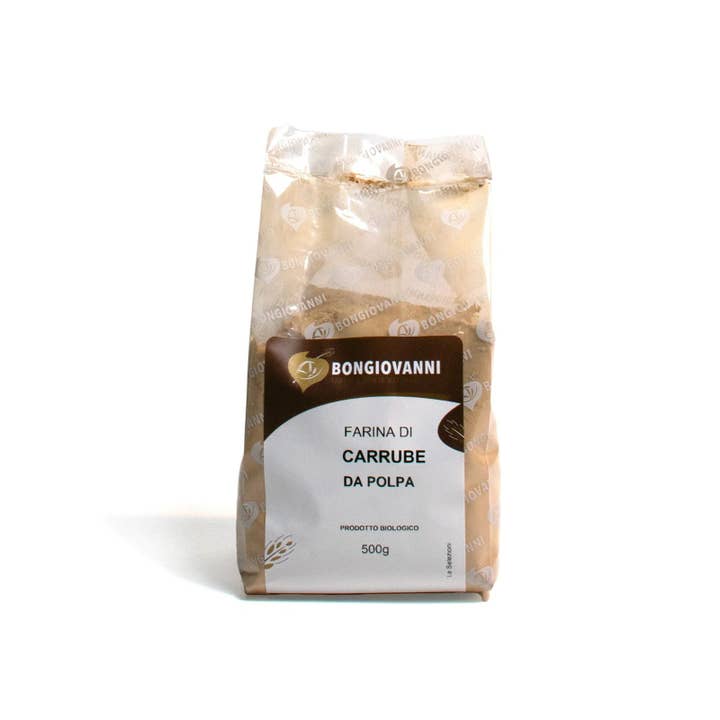 BIO johannesbroodpulpmeel - 500 g voor wholesale door Molino Bongiovanni