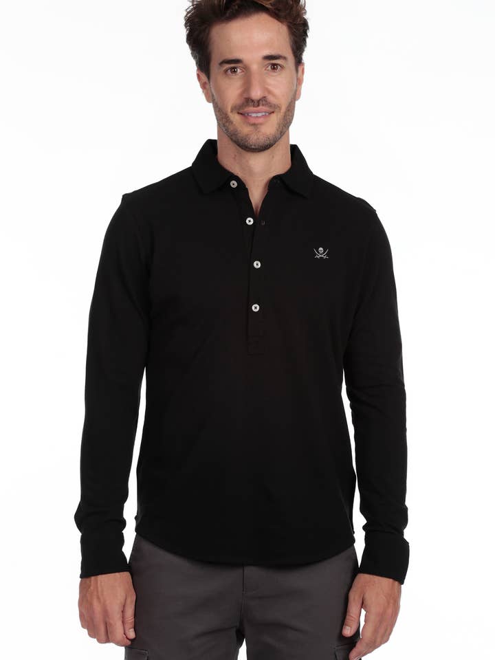 Polo Skjorte Herre The Time Of Bocha QI1PCAMI-SORT for engroshandel hos The Time of Bocha