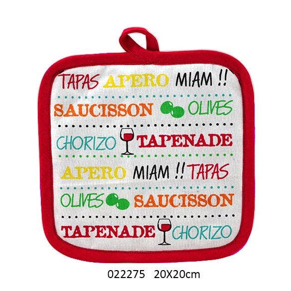 'Tapas' pot holder 20 x 20 cm for wholesale by Faye