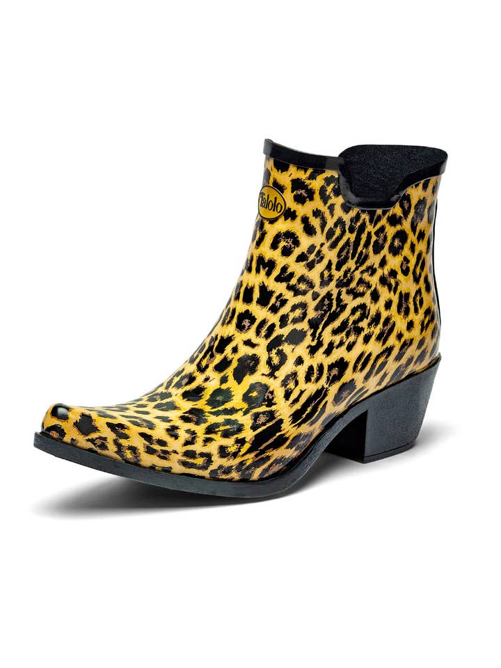 Talolo Boots - Wholesale Rain boots – Women’s - Leopard Spot ankle cowboy rain boots