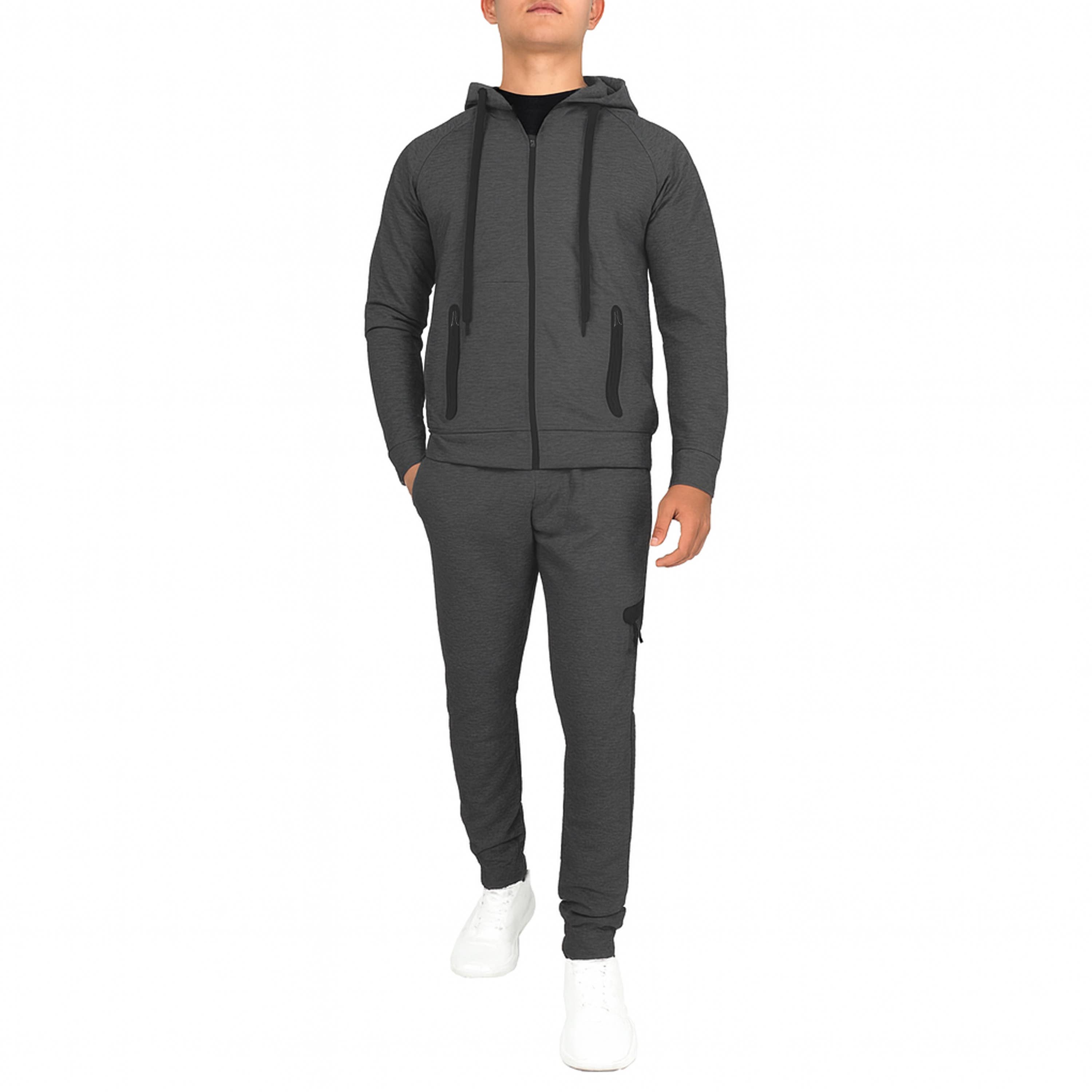 Galaxy By Harvic - Wholesale Lounge Set - Men's - 2-Piece Men's Tech Fleece Hoodie & Jogger Set (S-3XL)9
