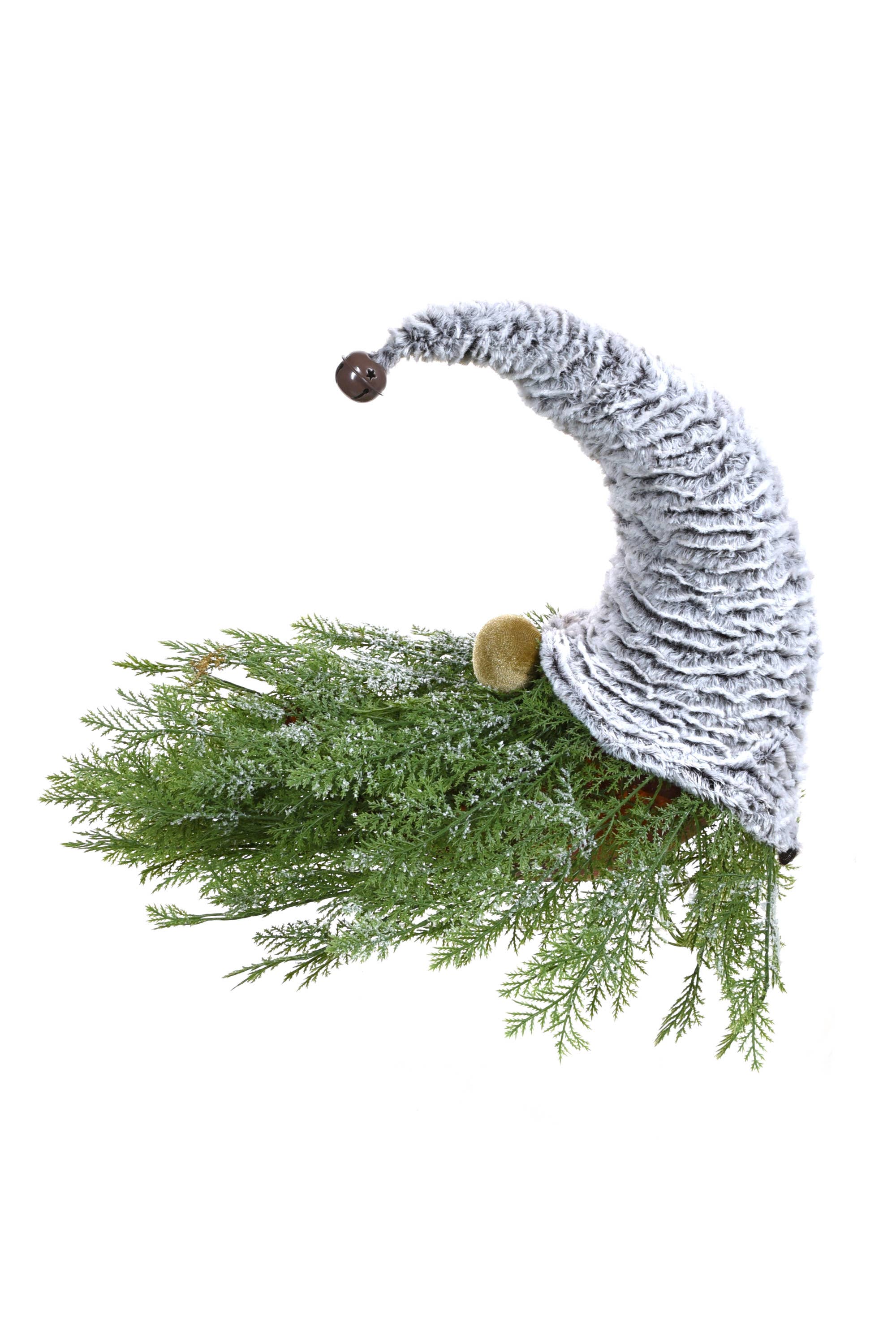 Starlight Collection - Vendita all'ingrosso Decorazione natalizia - Faccia di Gnomo della Luna Verde con Cappello di Babbo Natale1