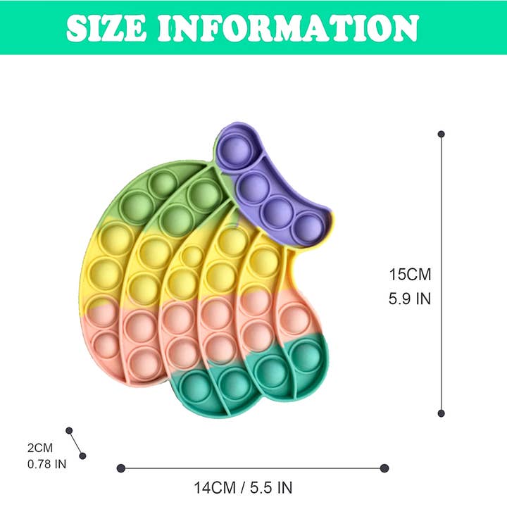 JSBlueRidge Toys - Wholesale Fidget Toy - Kids - Rainbow Banana Pop It Fidget Kids Toys6