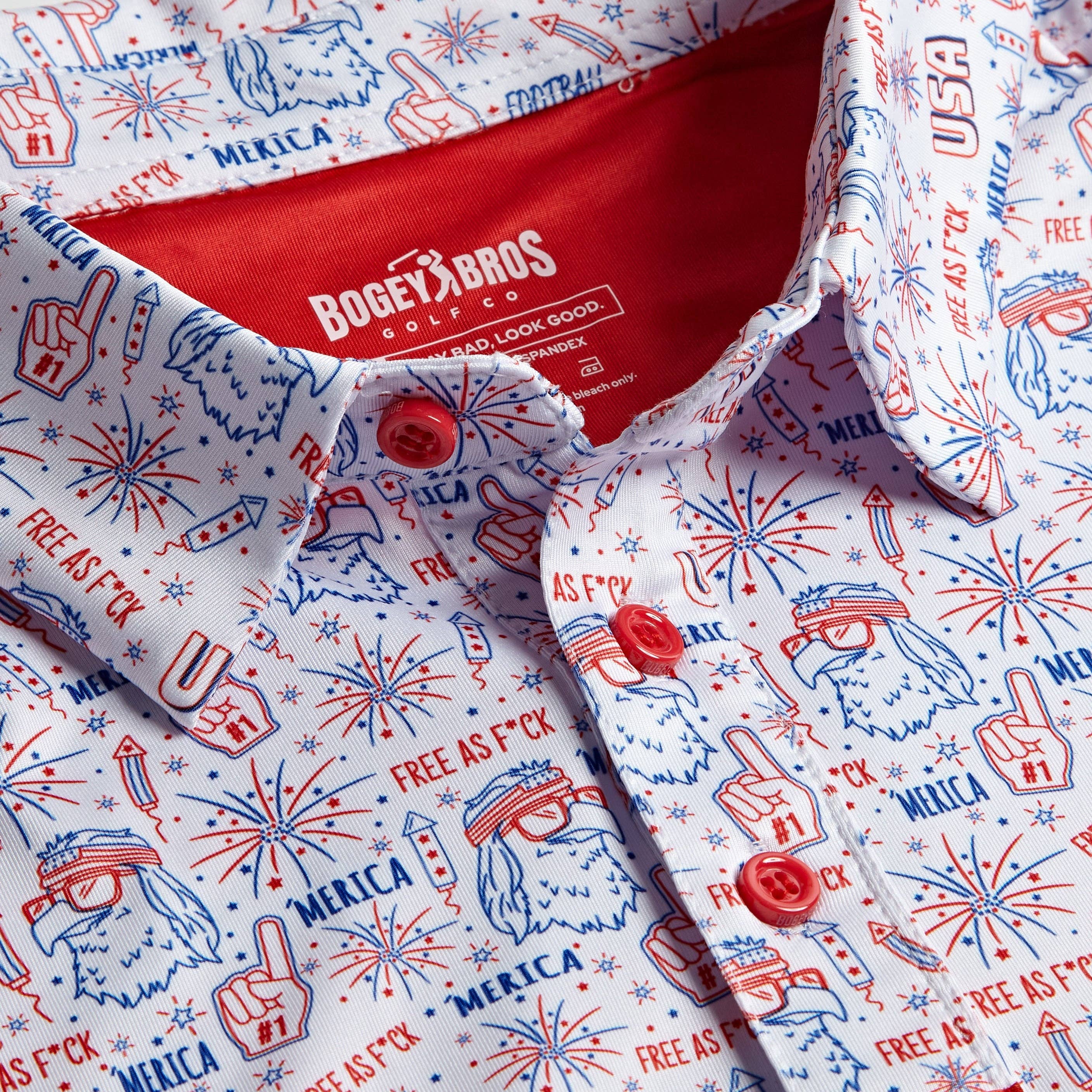 Bogey Bros Golf Co - Wholesale Polo - Men's - 'Merica - Polo2