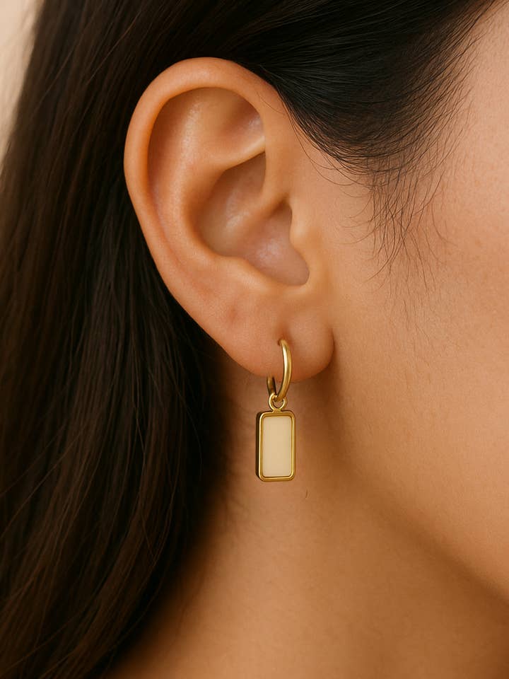 Vanessa Hoops - 18K Gold Plated for wholesale by Peter and June