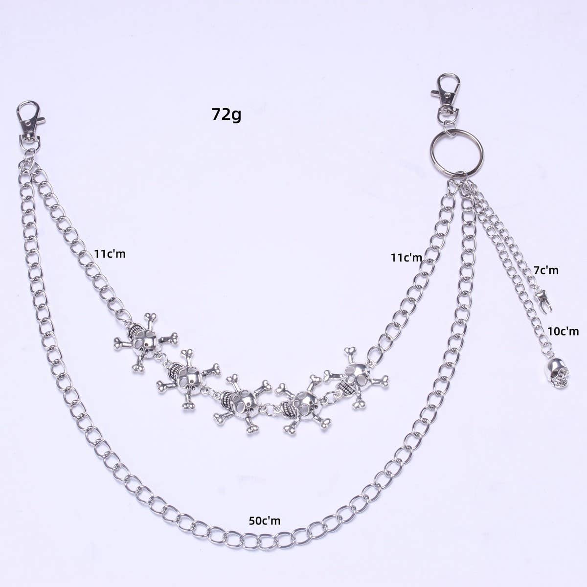TYPE  PUNK HIP HOP RETRO SKULL PANT CHAIN_CWMM0638 for wholesale on Faire5
