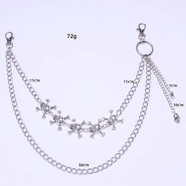 TYPE PUNK HIP HOP RETRO SKULL PANT CHAIN_CWMM0638 for wholesale on Faire5