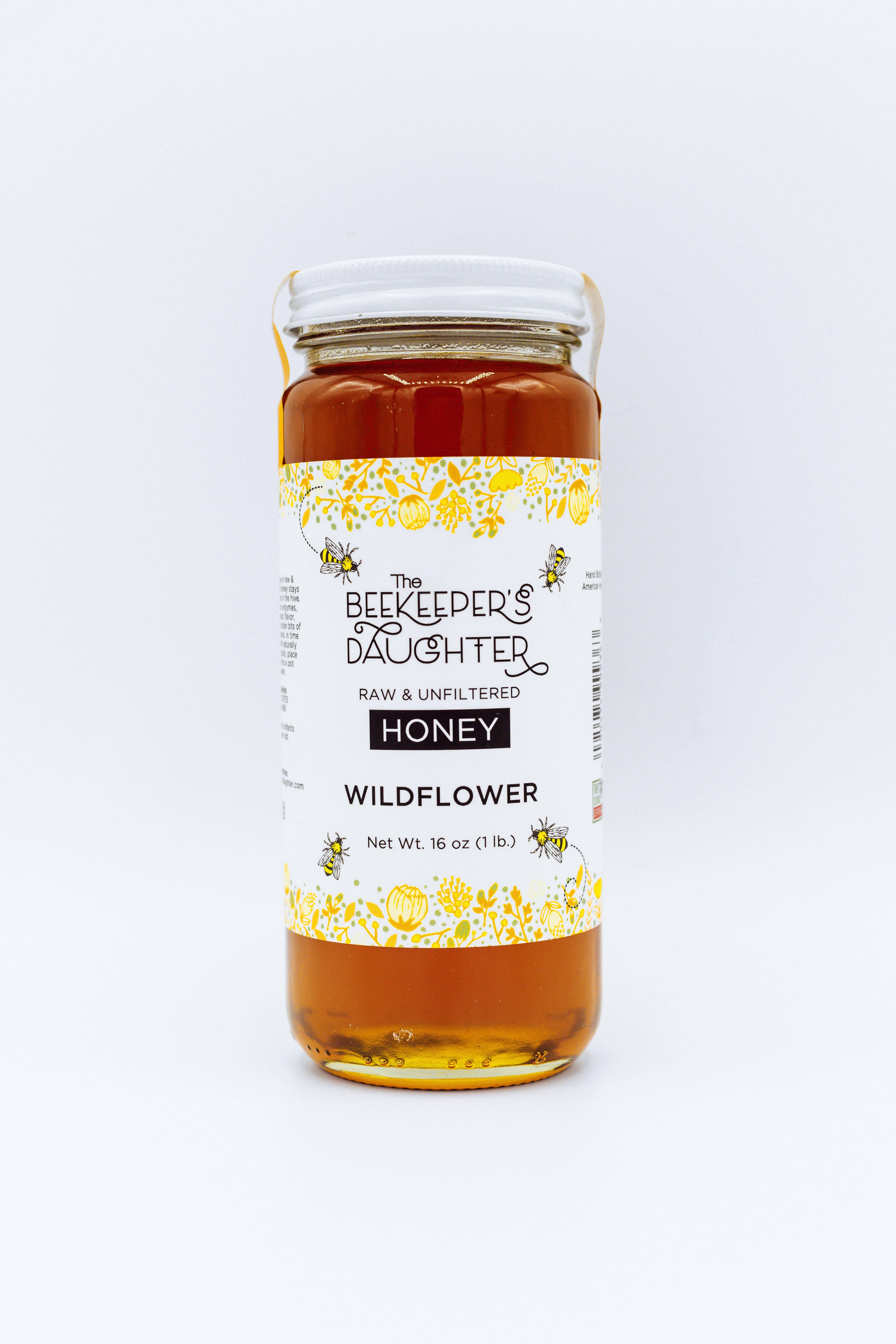 The Beekeeper's Daughter - Wholesale Honey - 16oz Raw Wildflower Honey1