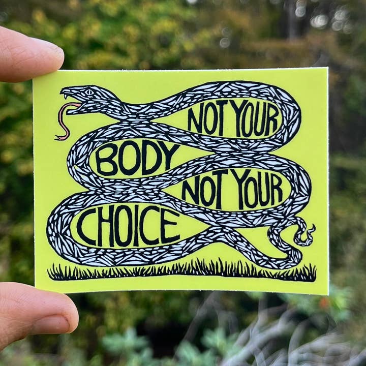 stickiemi – Großhandel Aufkleber – Nicht dein Körper, nicht deine Wahl | matte Vinylaufkleber0