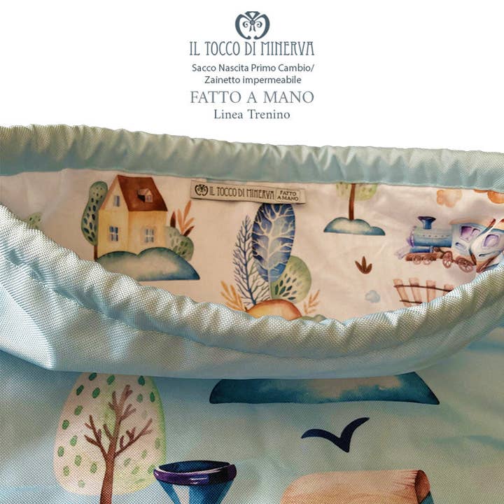 Wasserdichte Neugeborenen-Wechsel-Tasche - Handgemacht für den Großhandel von Il Tocco di Minerva