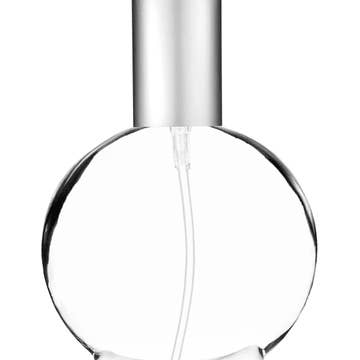 Best Bottles - Wholesale Atomizer Bottle - Clear Circle Glass Bottle-50ml (Multiple Cap & Pump Colors)7