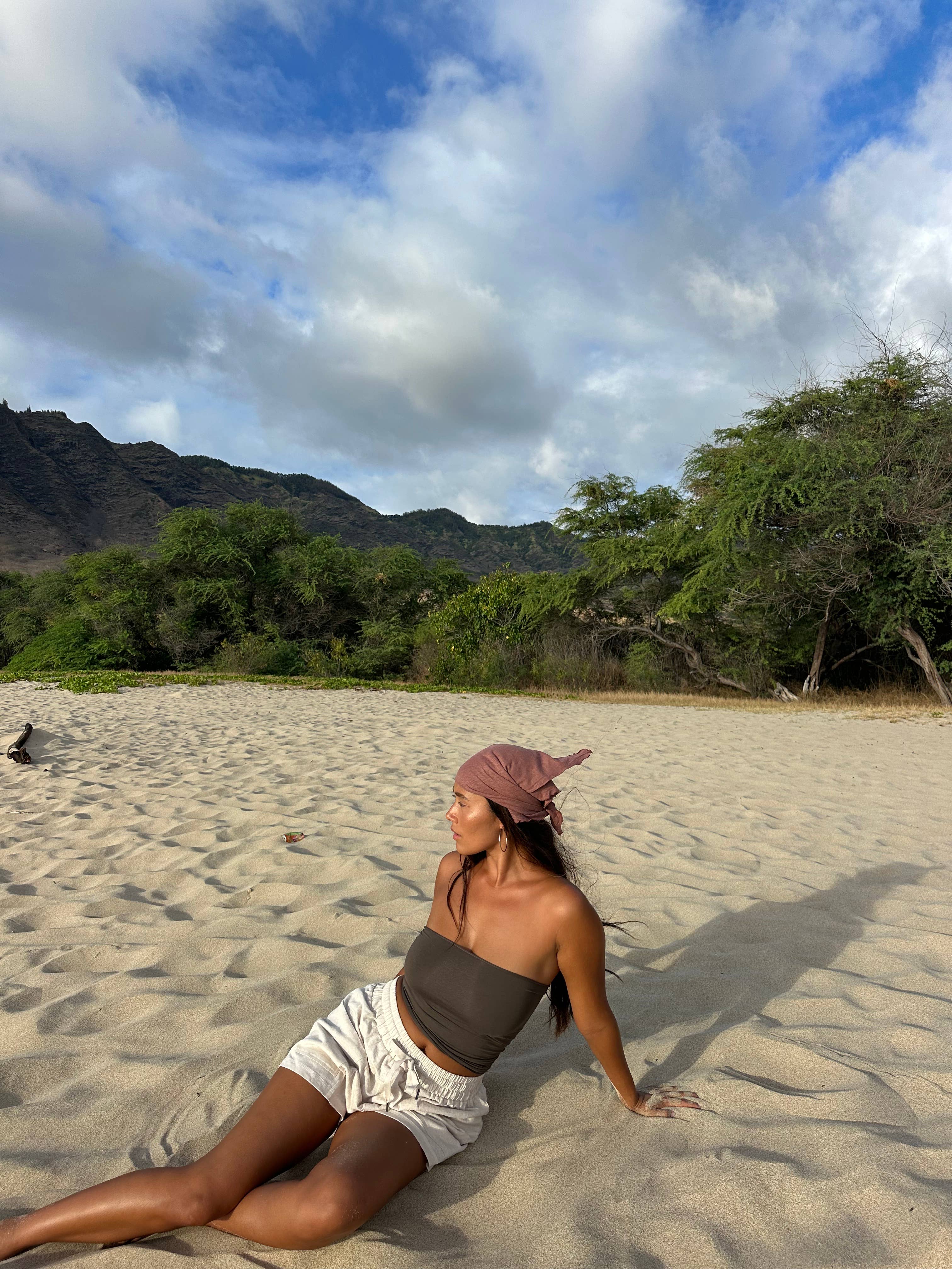 Gardenbelle Shop - Wholesale Shorts - Women's - Organic Hemp Boho Shorts, Slouchy Natural Shorts23