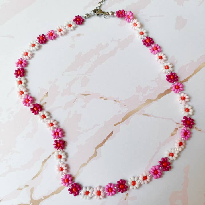 Kolorya - Wholesale Choker/Collar - Beaded Necklace | Elegant Daisy Choker | Multicolor