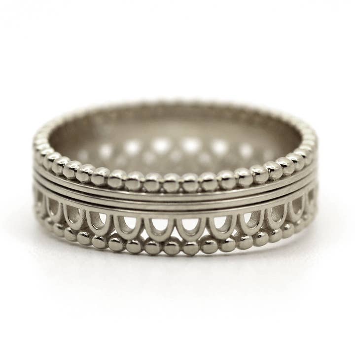 10K Antique Lace Pattern Gold Ring for wholesale by AdoreJ Jewelry Wholesale