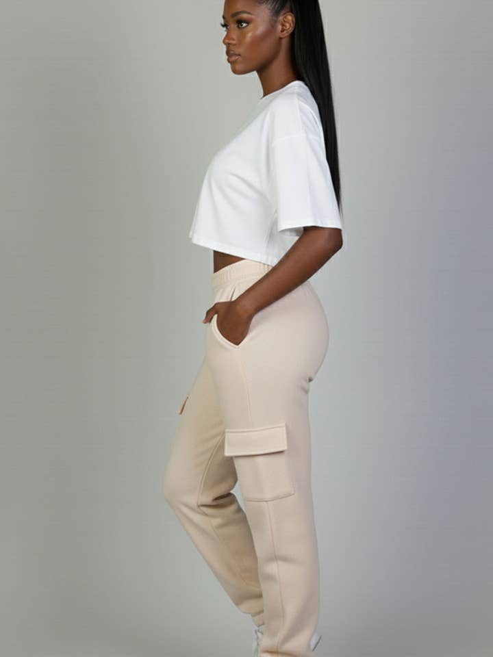 CAPELLA APPAREL - Wholesale Athletic Sweatpants/Joggers - Women's - Side Pocket Drawstring Waist Sweatpants13