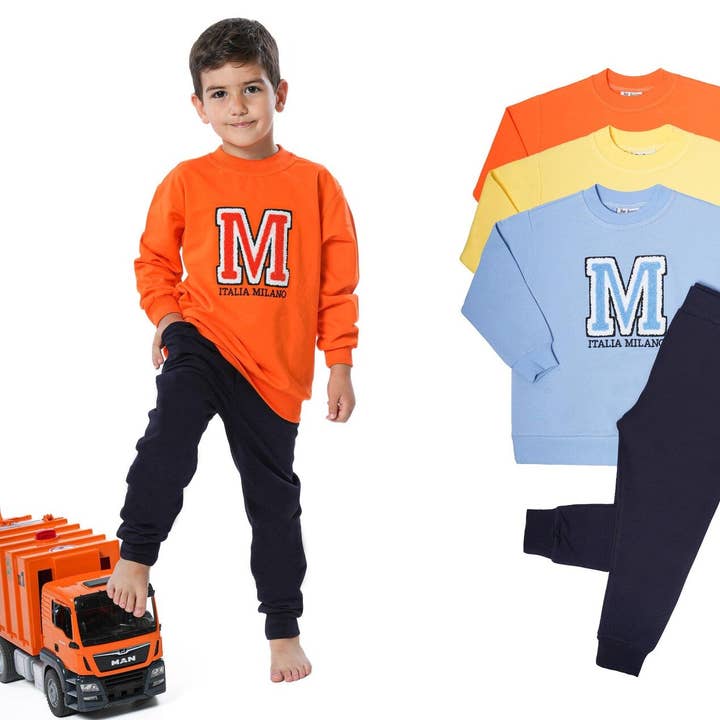 Conjunto de Sudadera y Pantalones Jogger para Niños "Milano" para venta al por mayor de Dreamline