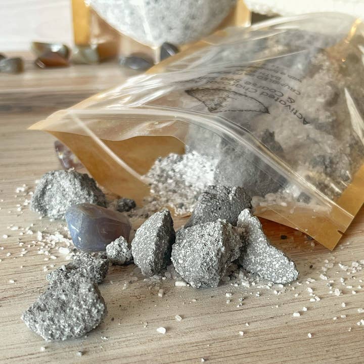 Rage Gems & Jewelry - Wholesale Bath Soak/Milk - Activated Charcoal, Agate & Coarse Sea Salt Bath Soak 4