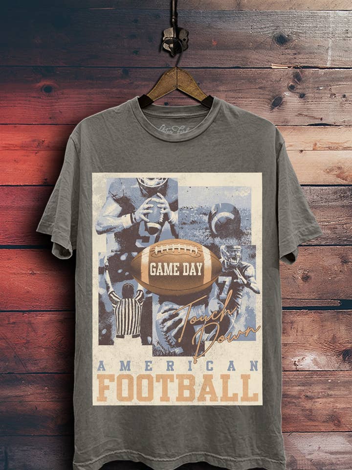 Haut graphique de football américain pour jour de match pour la vente par Lotus Fashion Collection