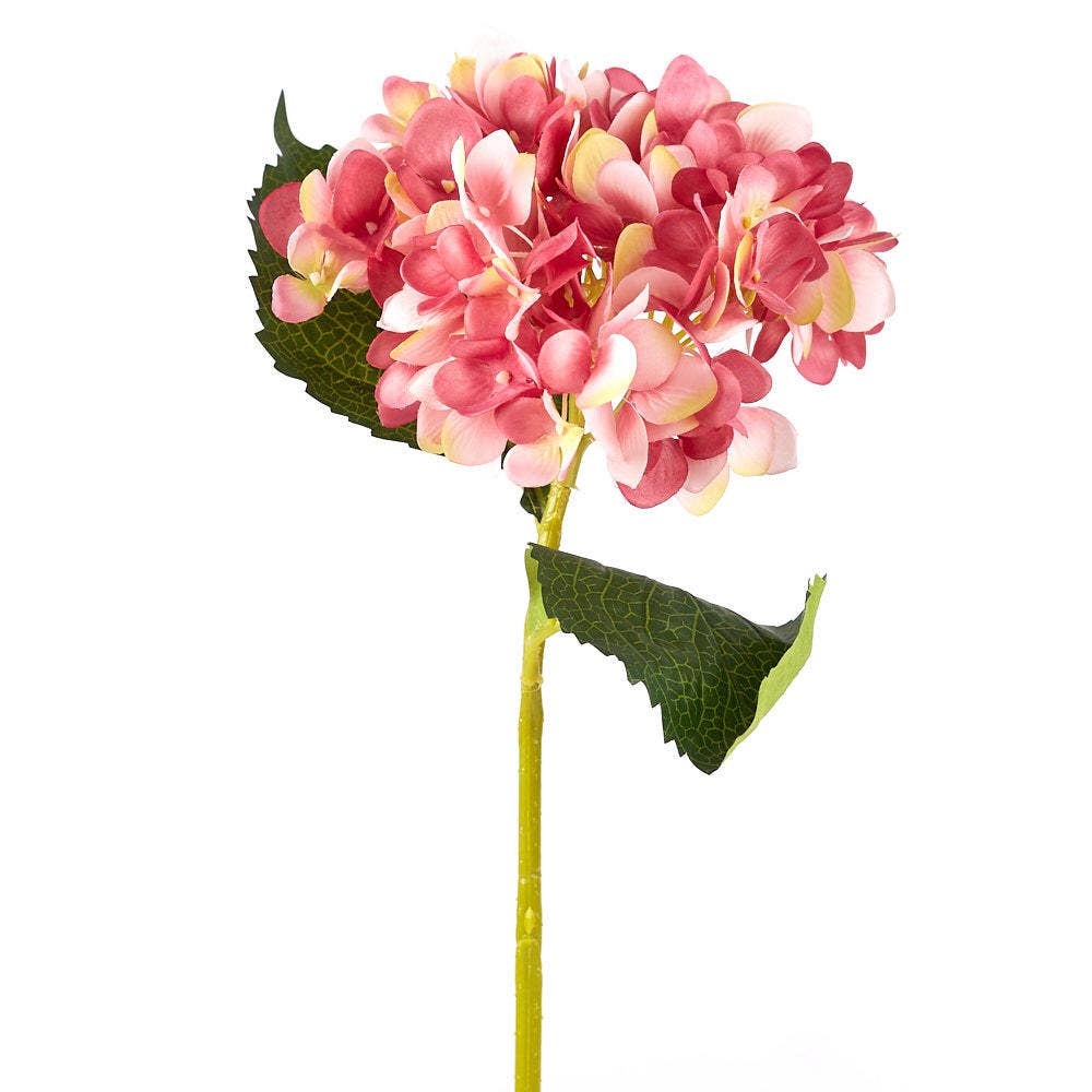 Factory Direct Craft - Vente Fleurs artificielles - Tige de fleur artificielle en polysilk d'hortensia de 19" - Choisir la couleur5