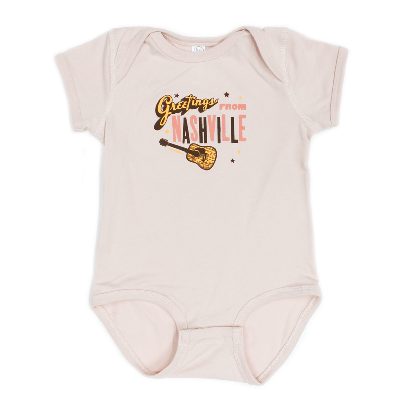 Hatch Show Print - Wholesale Bodysuit (Non-Footed) - Baby - Greetings From Nashville Onesie0