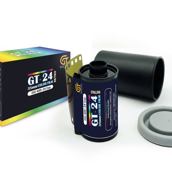 GT COMPANY - Vente Appareil photo jetable - GT PHOTO Pellicule Photo Couleur Retro 35mm - 24 Photos