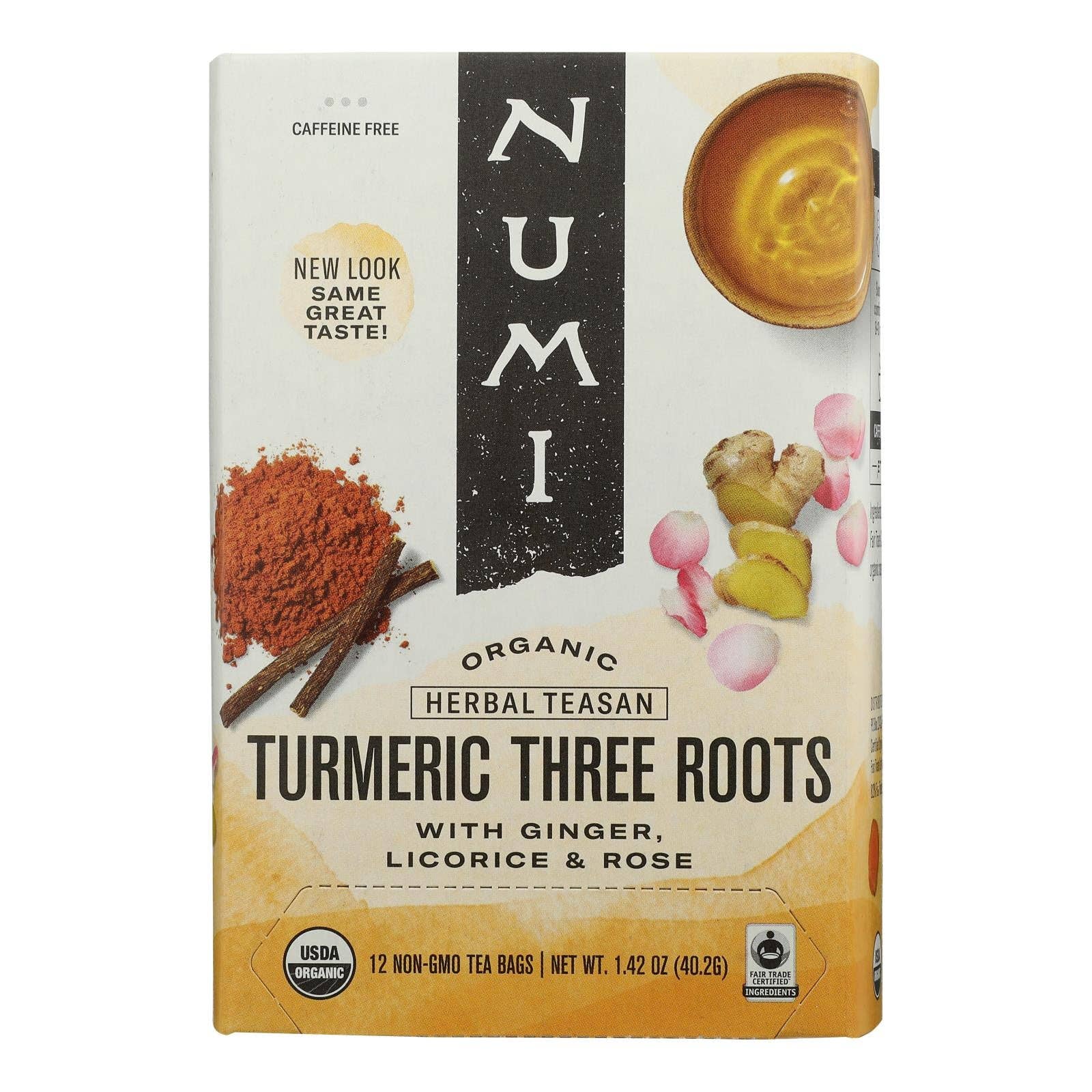 Everyday Supply Co - Wholesale Tea Bags - Numi Tea - Tea Organic Turmeric 3 Roots - Case of 6-15 Bags0