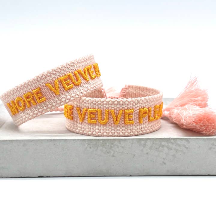 Parsley & Pepper - Wholesale Woven/Braided Bracelet - MORE VEUVE PLEASE Statement Bracelet woven, embroidered4