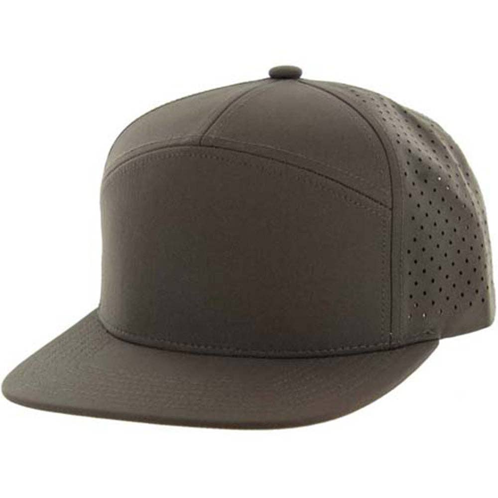 Zion Brand - Wholesale Flat Brim Cap - Unisex - BLANK 7 PANEL HYDRO SNAPBACK CAP11