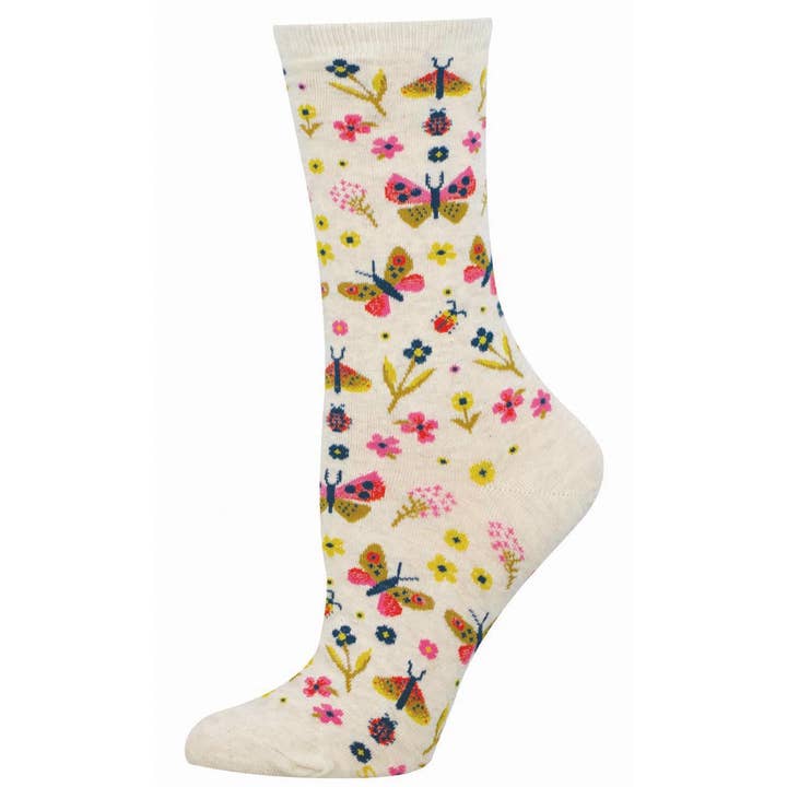 Schmetterling Blumen 6p für den Großhandel von Socksmith Europe