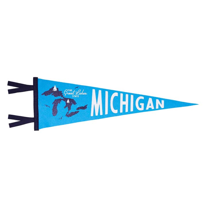 Michigan Pennant for wholesale by Oxford Pennant