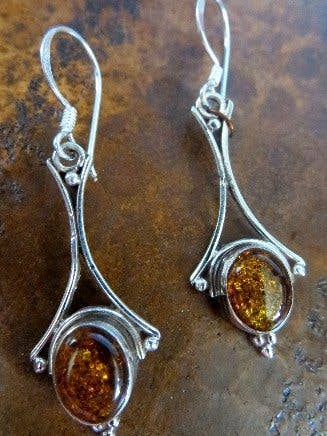 Sterling Dangle met steen E349 voor wholesale door Ganesh Himal Trading