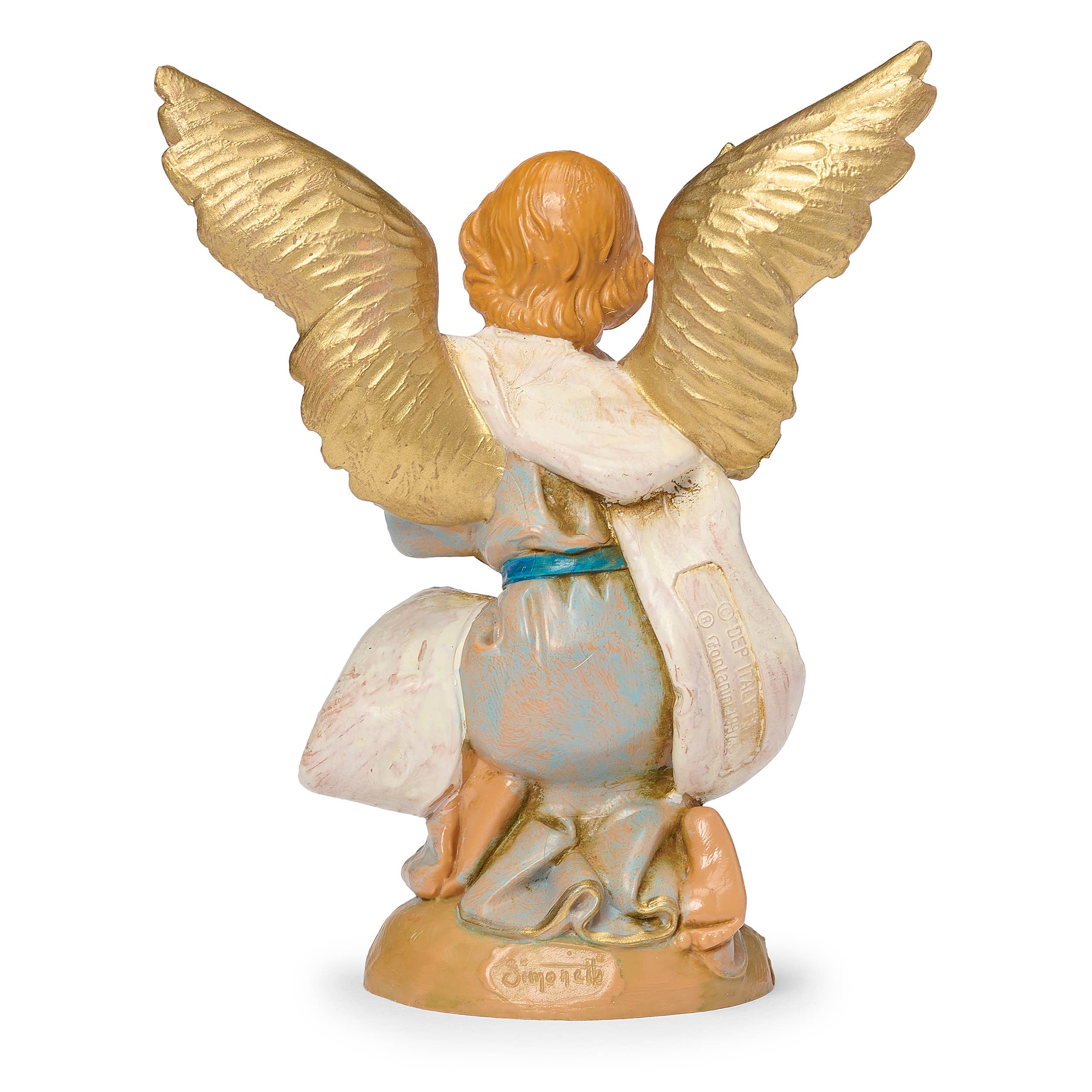 Roman - Vente Crèche de Noël - Ange à genoux Fontanini – Échelle 5"2